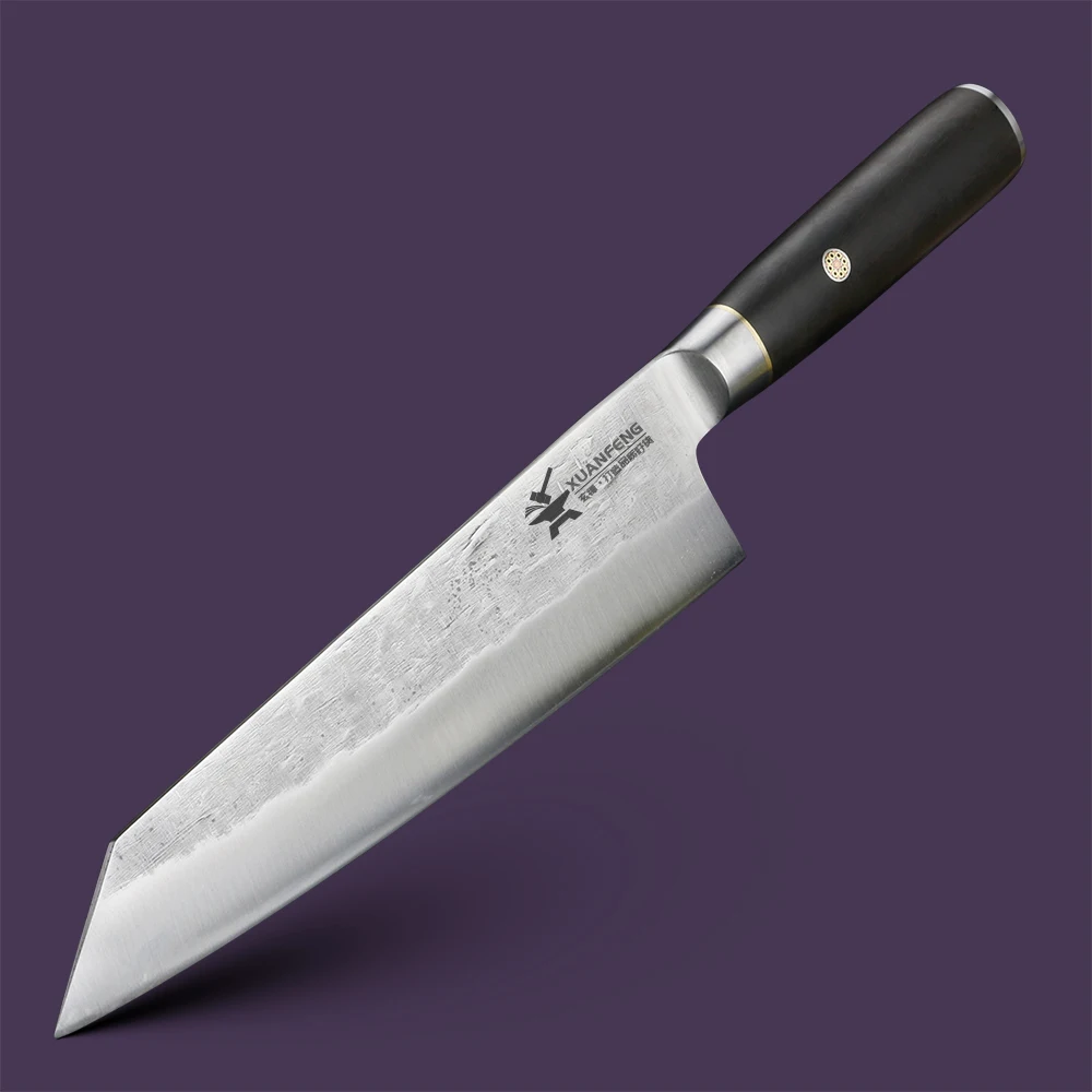 XUANTENG 9cr18 steel chef knife, hand forged stainless steel kitchen knife, solid wood handle, meat cutting tool
XUANTENG 9cr18 steel chef knife, hand forged stainless steel kitchen knife, solid wood handle, meat cutting tool