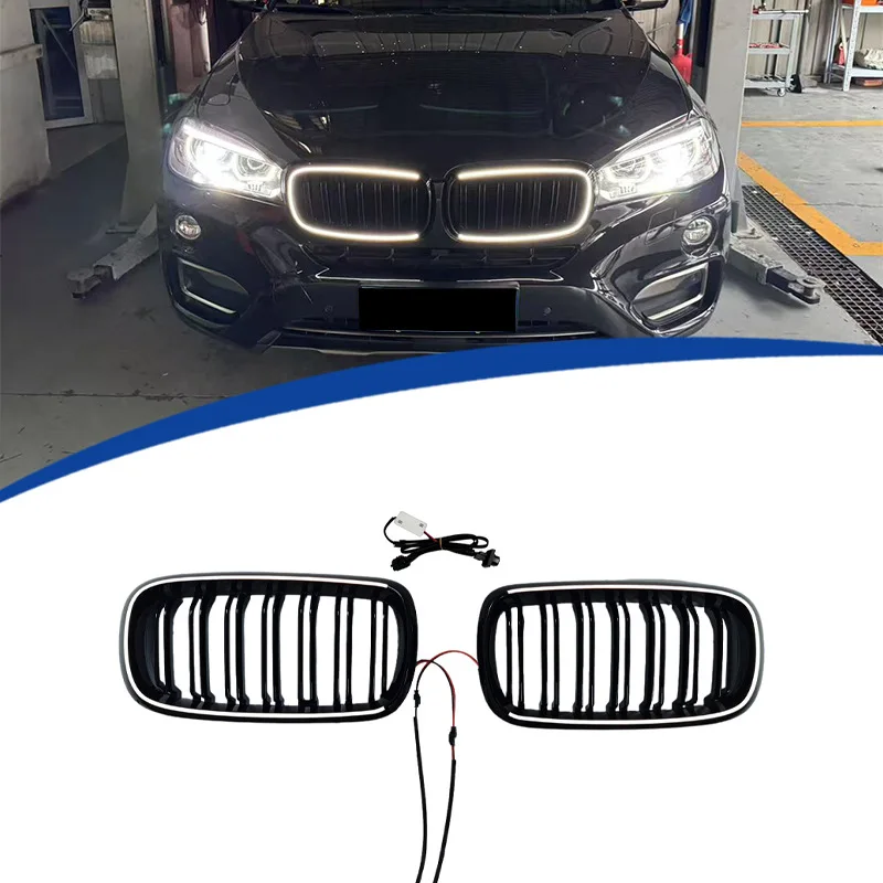 For 2014-2018 BMW X5 F15 Racing grille Body Kit Dual Line LED Illuminated Grille Original Replacement
For 2014-2018 BMW X5 F15 Racing grille Body Kit Dual Line LED Illuminated Grille Original Replacement