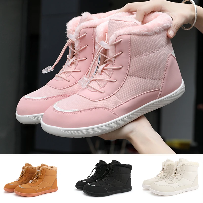 2025 женские зимние ботинки босиком, водонепроницаемые тканевые кроссовки, уличная походная обувь, плюшевые теплые повседневные прогулочные ботильоны для женщин
2025 женские зимние ботинки босиком, водонепроницаемые тканевые кроссовки, уличная походная обувь, плюшевые теплые повседневные прогулочные ботильоны для женщин