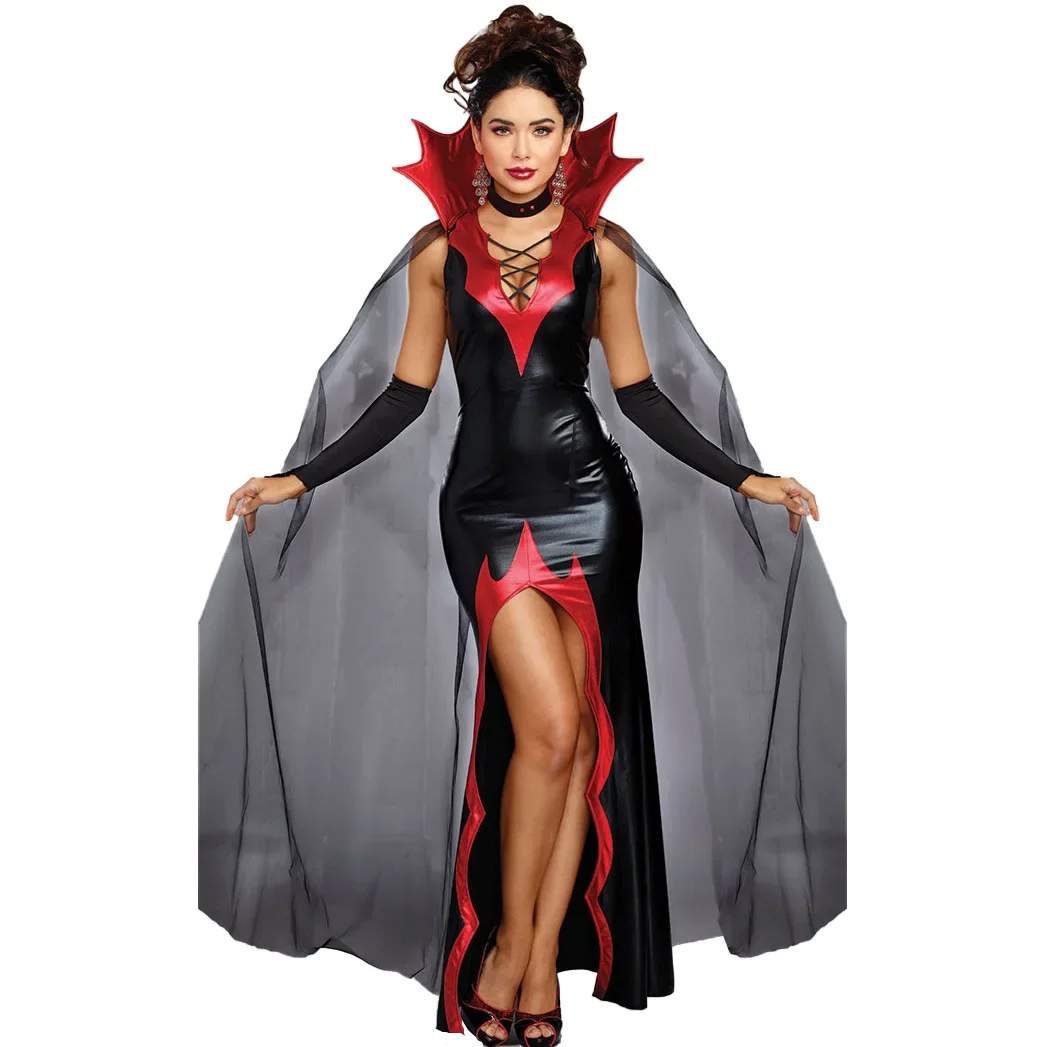 2025European and American Halloween Witch Costume Patent Leather Dance Devil Vampire Female Devil Costume Role-playing Uniform
2025European and American Halloween Witch Costume Patent Leather Dance Devil Vampire Female Devil Costume Role-playing Uniform