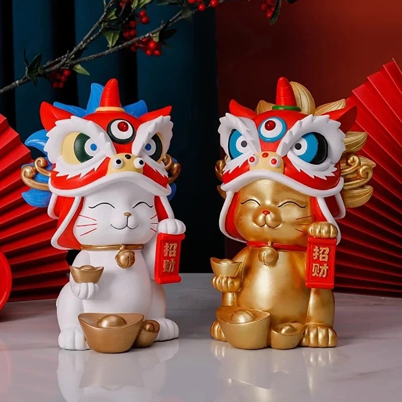 Forbidden City Lion Dance Lucky Cat Resin Home Decor, Store Opening Gifts, Practical and Wealth, Cultural and Creative Gi
Forbidden City Lion Dance Lucky Cat Resin Home Decor, Store Opening Gifts, Practical and Wealth, Cultural and Creative Gi