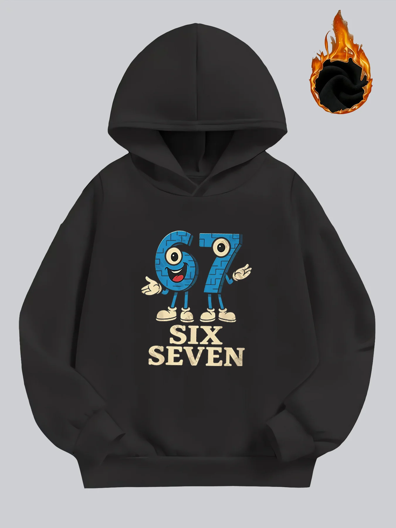 Children's 67 cartoon pattern printed hoodie for autumn and winter casual fashion cool long sleeved top pullover sweatshirt
Children's 67 cartoon pattern printed hoodie for autumn and winter casual fashion cool long sleeved top pullover sweatshirt