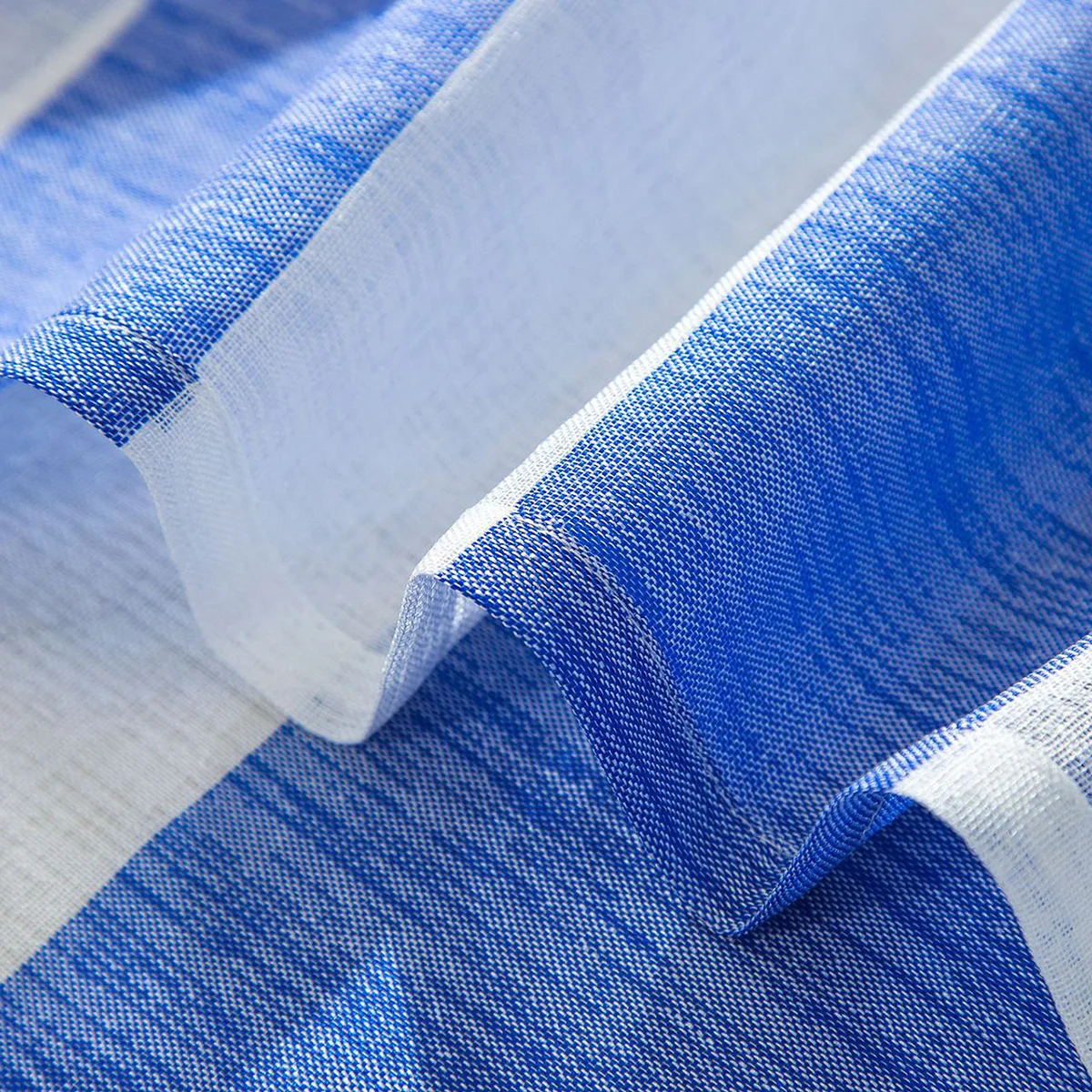 Blue White Striped Curtain 137x76cm Polyester Window Curtain Blackout for Bedroom Living Door Drapes
Blue White Striped Curtain 137x76cm Polyester Window Curtain Blackout for Bedroom Living Door Drapes