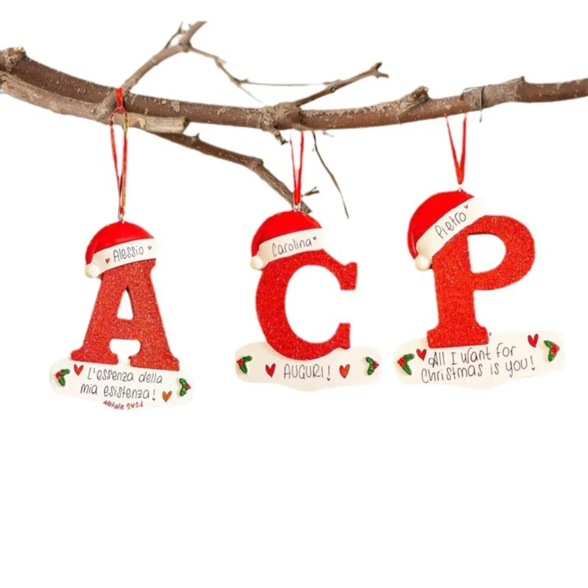 26 Letters Christmas Tree Decoration Pendant Christmas Letters Ornaments Decor Hanging Xmas Alphabet for Christmas Tree Gifts
26 Letters Christmas Tree Decoration Pendant Christmas Letters Ornaments Decor Hanging Xmas Alphabet for Christmas Tree Gifts