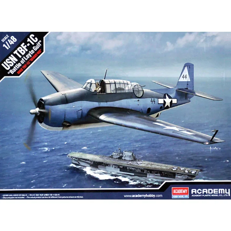 1/48 Academy model 12340 TBF-1C Torpedo Aircraft Wright Bay Battle assembly Scale diy toys Model Kit
1/48 Academy model 12340 TBF-1C Torpedo Aircraft Wright Bay Battle assembly Scale diy toys Model Kit
