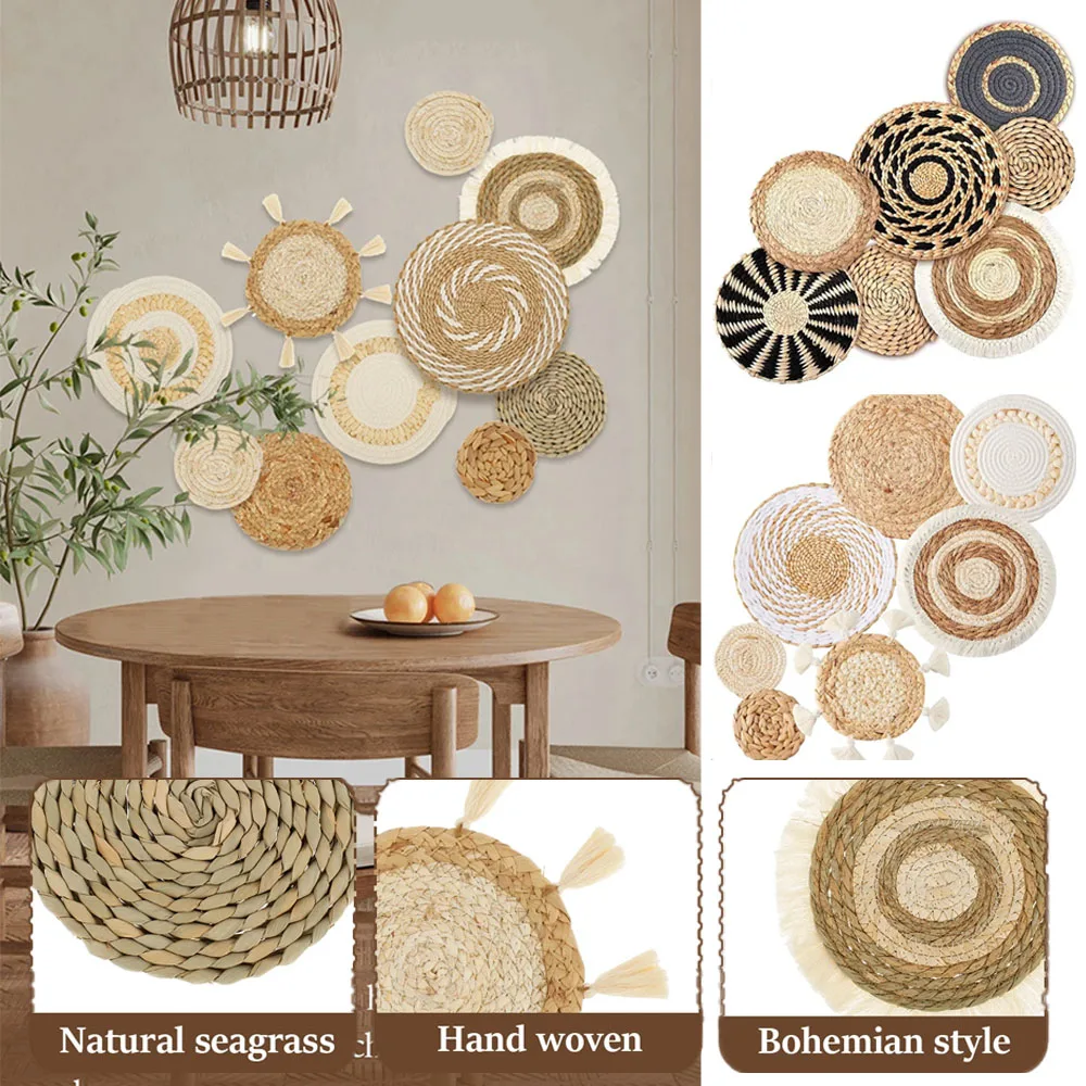 1/7PCS Boho Wall Hanging Decor Handmade Woven Basket Walls Decor Round Tassel Macrame Tapestry Wall Decor Art for Walls Ornament
1/7PCS Boho Wall Hanging Decor Handmade Woven Basket Walls Decor Round Tassel Macrame Tapestry Wall Decor Art for Walls Ornament
