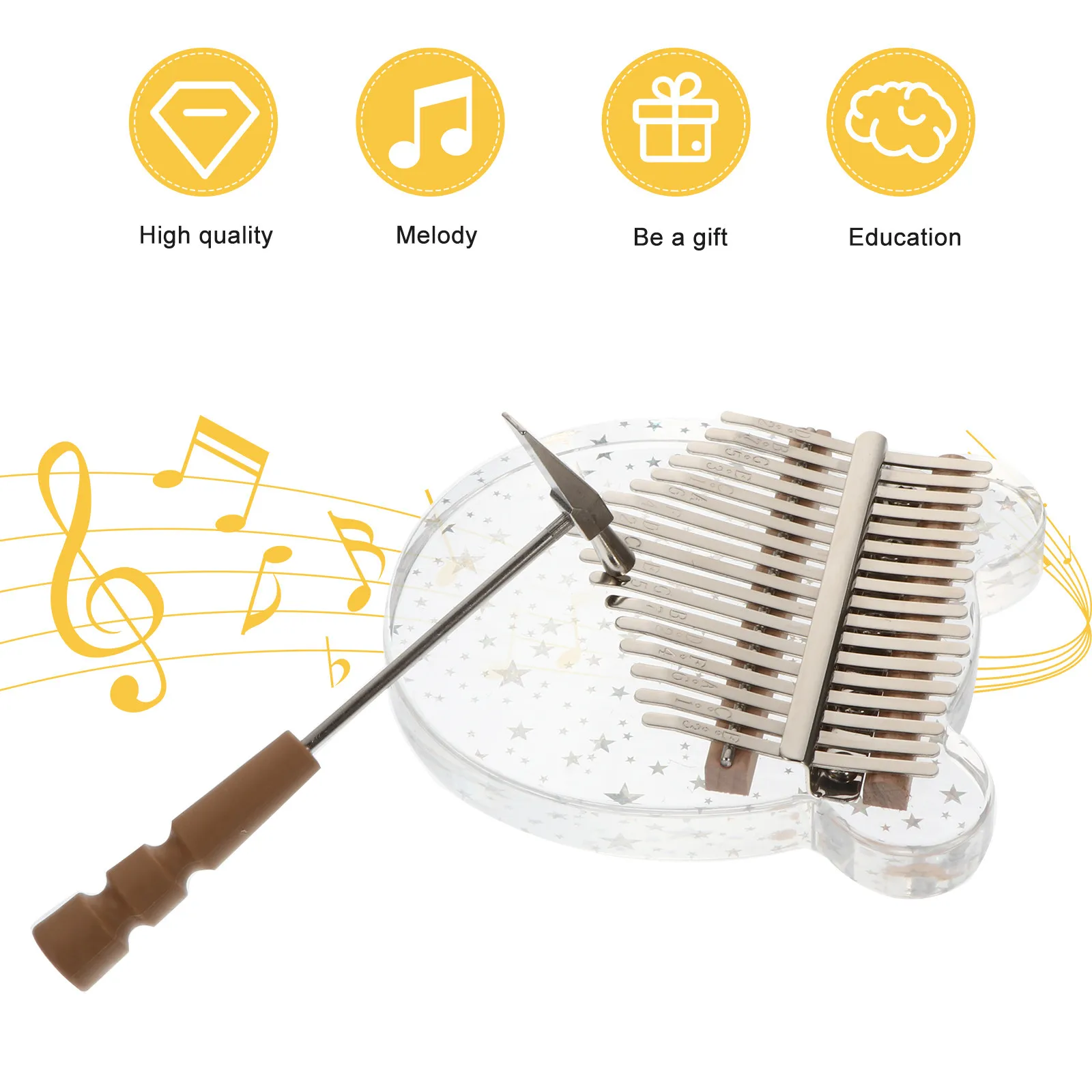 Набор из 17-клавишной мини-калимбы (пальчиковое пианино) – портативный музыкальный инструмент для тренировки ритмической координации
Набор из 17-клавишной мини-калимбы (пальчиковое пианино) – портативный музыкальный инструмент для тренировки ритмической координации