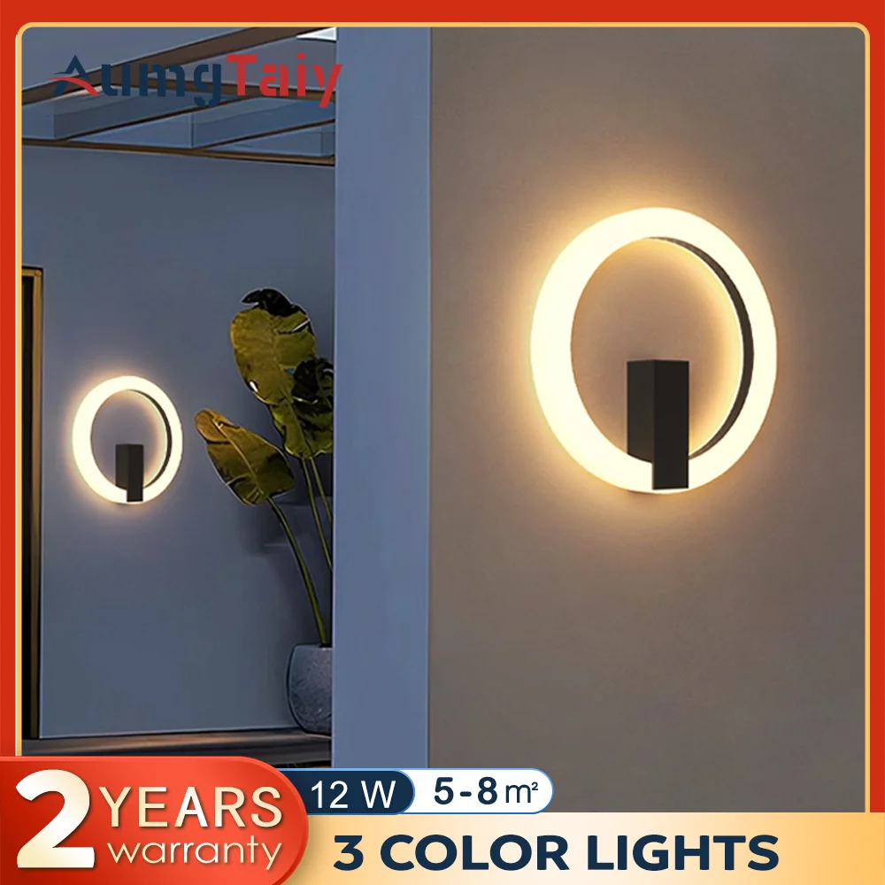 Simple Ring Wall Lamp for Bedside Bedroom Corridor Stair Living Room Sconce Home Decoration Led Lights Fixture 110V 220V
Simple Ring Wall Lamp for Bedside Bedroom Corridor Stair Living Room Sconce Home Decoration Led Lights Fixture 110V 220V