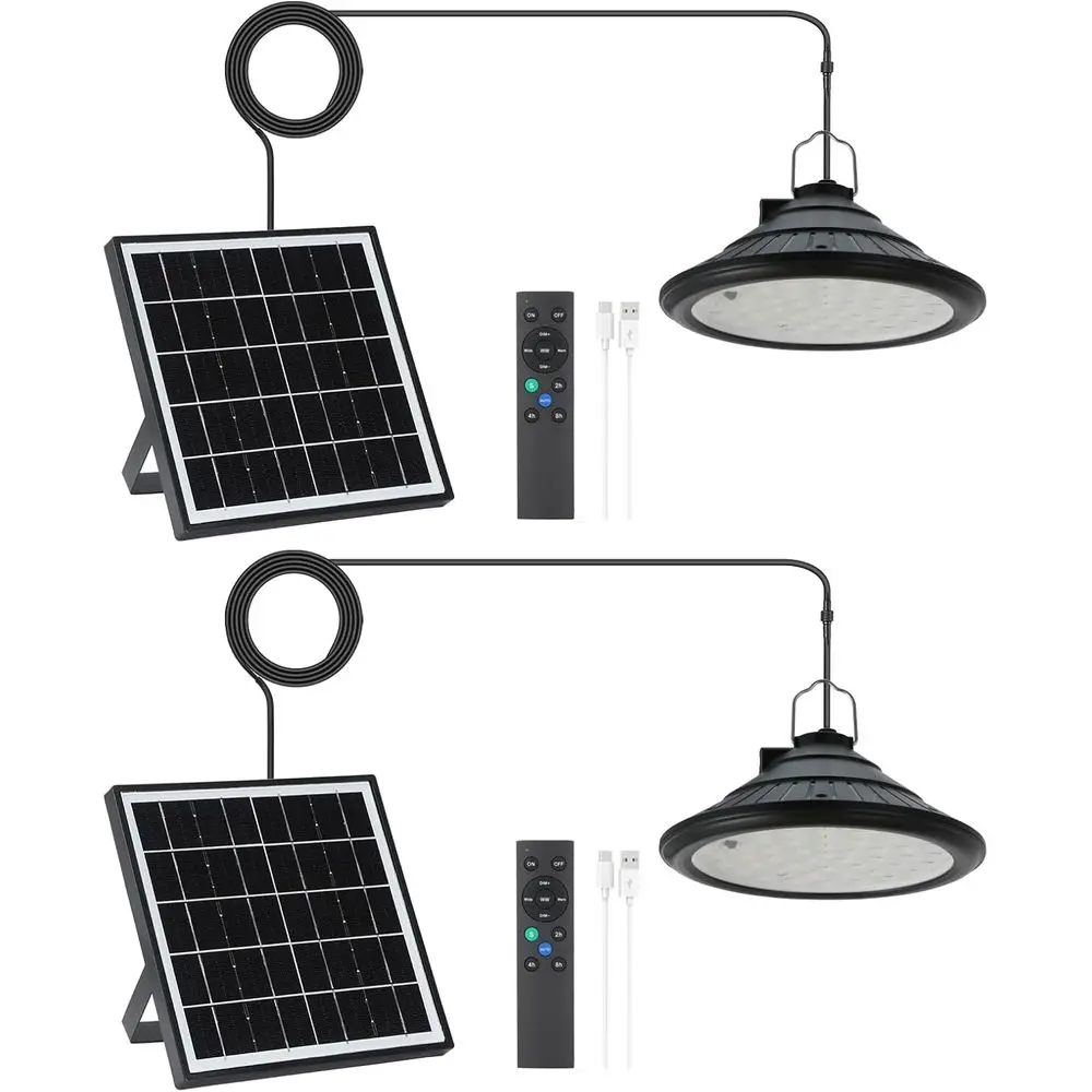 Outdoor Waterproof LED Pendant Lights, 2-Pack, 4500mAh Rechargeable, 3 Modes, 24H Timer, for Barns, Gardens
Outdoor Waterproof LED Pendant Lights, 2-Pack, 4500mAh Rechargeable, 3 Modes, 24H Timer, for Barns, Gardens