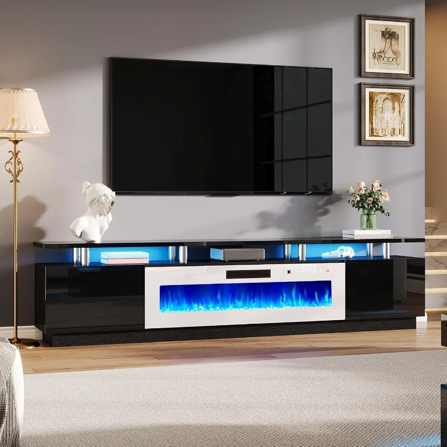 AMERLIFE 90 2 Tier Fireplace TV Stand with 50 Fireplace Modern Large Entertainment Center Featuring LED Lights Media Console Ta
AMERLIFE 90 2 Tier Fireplace TV Stand with 50 Fireplace Modern Large Entertainment Center Featuring LED Lights Media Console Ta