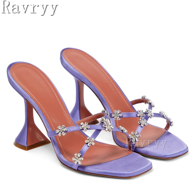 Goblet Heel Crystal Flowers Slippers Women Summer Sexy Square Open Toe High Heel Sandals Fashion Party Dress Shoes Muje
Goblet Heel Crystal Flowers Slippers Women Summer Sexy Square Open Toe High Heel Sandals Fashion Party Dress Shoes Muje