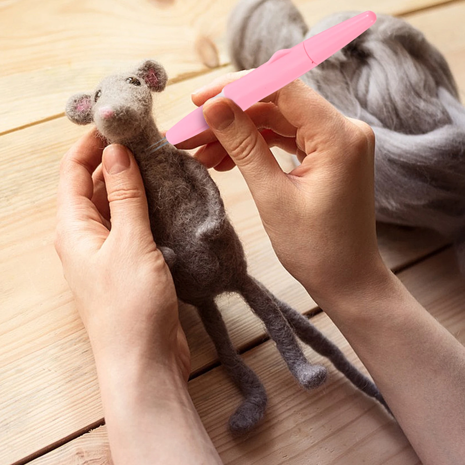1 set Needle Felting Pen Durable Plastic Metal Comfortable Handle For Diy Embroidery Punch Tool Handicraft Sewing Needlework Pen
1 set Needle Felting Pen Durable Plastic Metal Comfortable Handle For Diy Embroidery Punch Tool Handicraft Sewing Needlework Pen