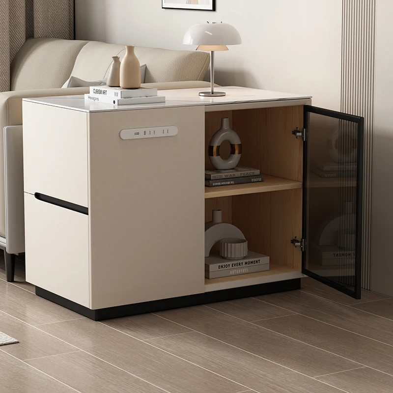 Sofa side cabinet light luxury living room home simple modern mobile tea cabinet
Sofa side cabinet light luxury living room home simple modern mobile tea cabinet