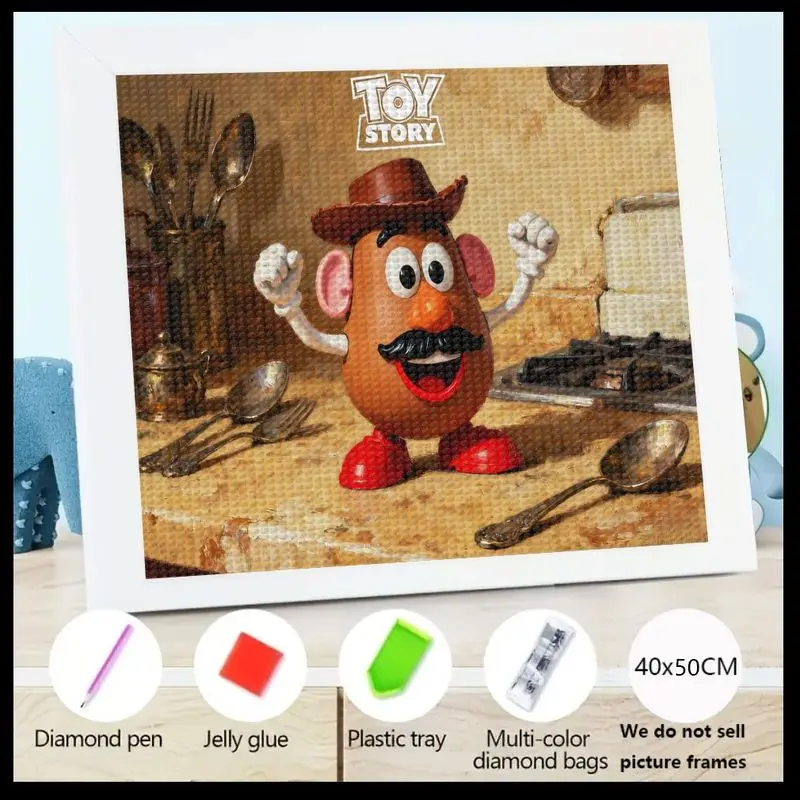 1 шт. 5D набор для алмазной живописи «сделай сам», мистер Картофельная голова История игрушек Disney Pixar Full Drill Round Diamond Art для детей, взрослых, начинающих, 
1 шт. 5D набор для алмазной живописи «сделай сам», мистер Картофельная голова История игрушек Disney Pixar Full Drill Round Diamond Art для детей, взрослых, начинающих,