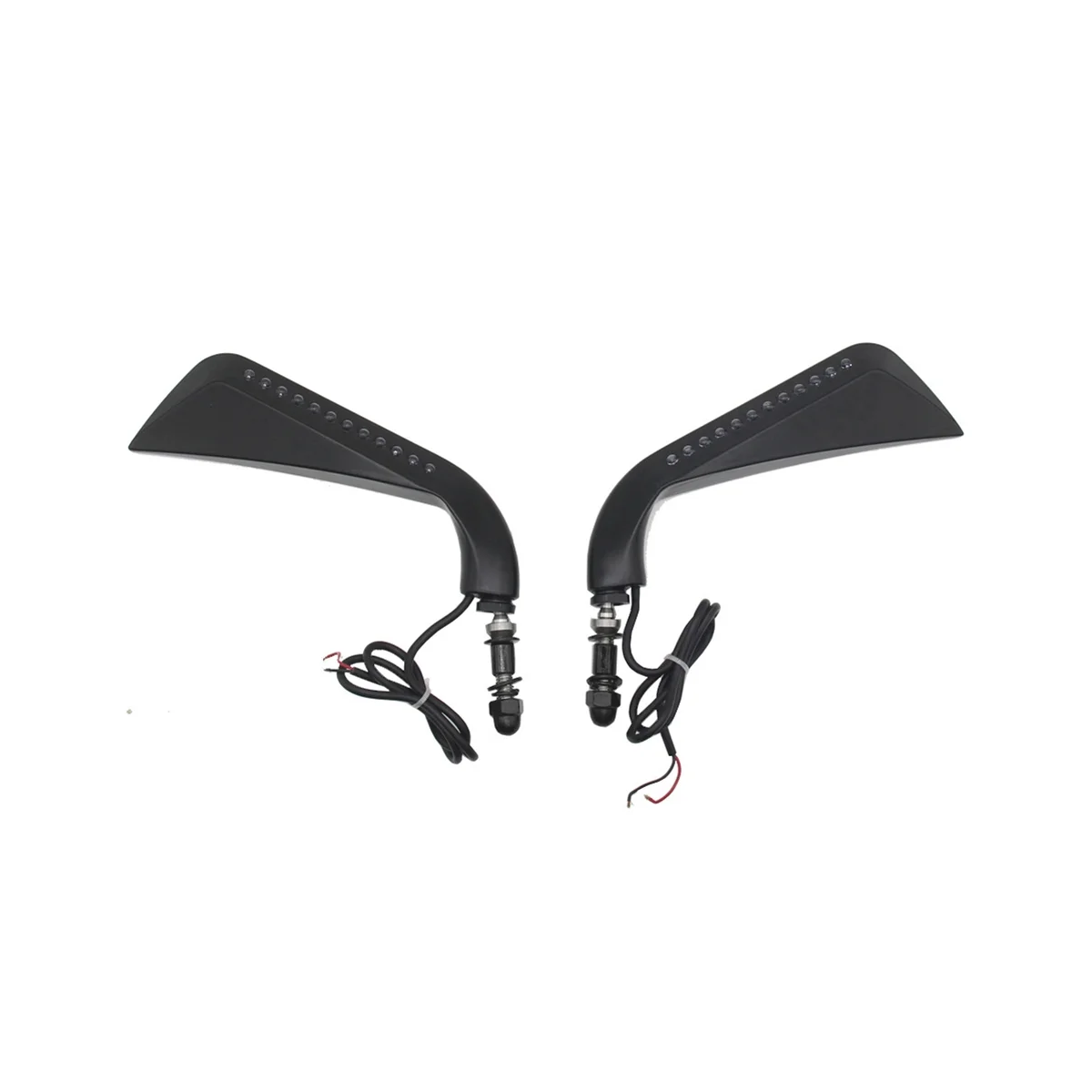 Motorcycle Sickle Rearview Side Mirror with LED Turn Signal Light for Harley Dyna Fatboy Softail Sportster, Black
Motorcycle Sickle Rearview Side Mirror with LED Turn Signal Light for Harley Dyna Fatboy Softail Sportster, Black