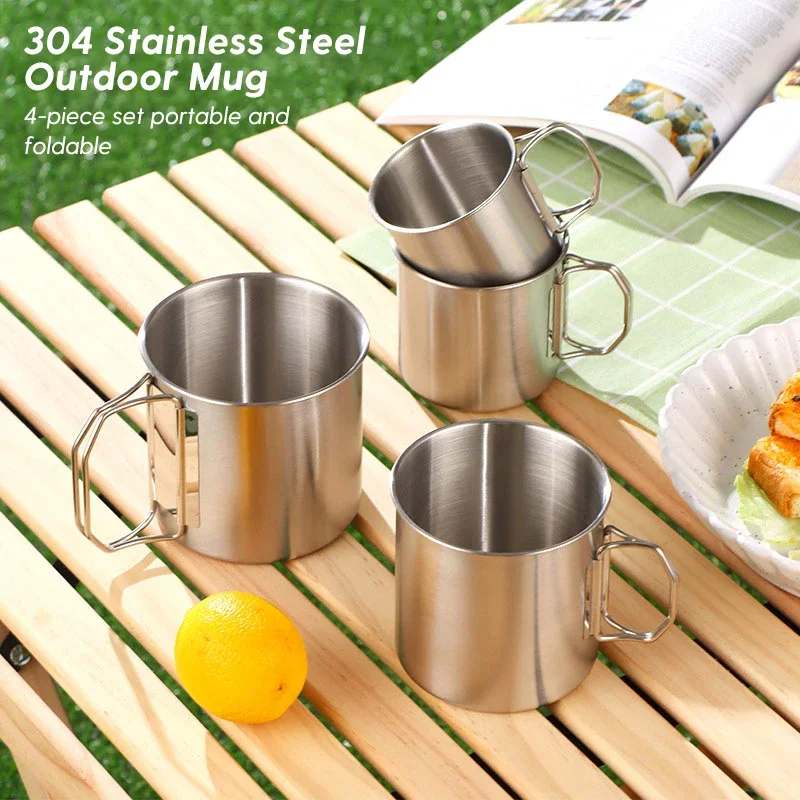 Camping Folding Cup Set 304 Stainless Steel High Quality Portable Cup Picnic Drinkware Set Water Bottles Outdoor Folding Cup Set
Camping Folding Cup Set 304 Stainless Steel High Quality Portable Cup Picnic Drinkware Set Water Bottles Outdoor Folding Cup Set