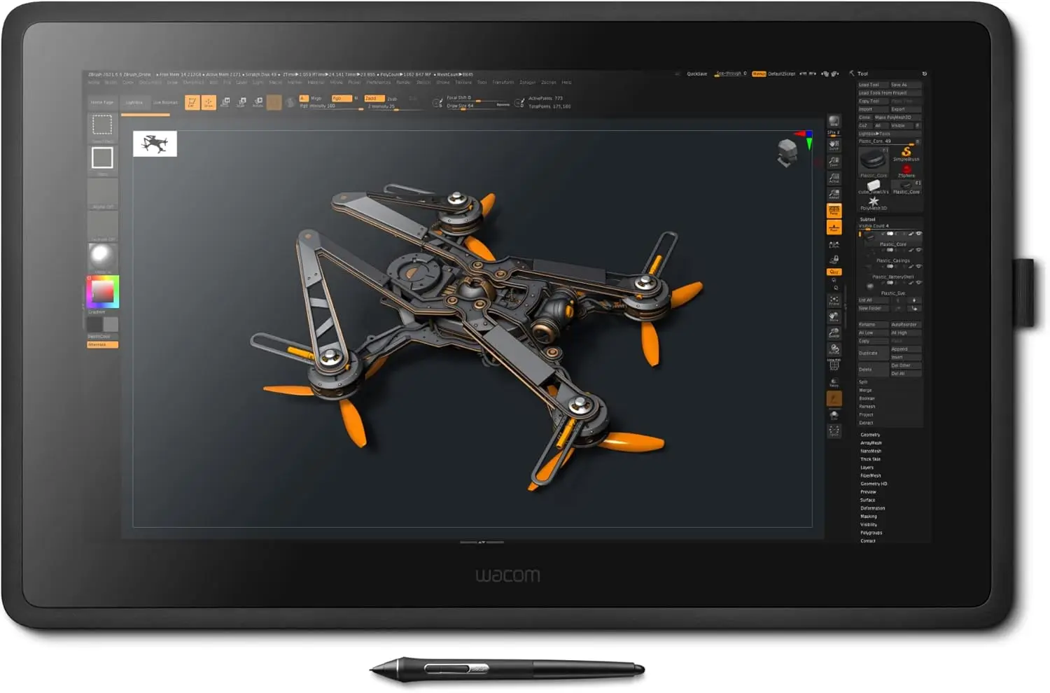 NEW Cintiq 22 Drawing Tablet with Screen, 21.5" Full HD Display Graphic Arts Tablet Includes Pro Pen 2 w/ Tilt Response, G
NEW Cintiq 22 Drawing Tablet with Screen, 21.5" Full HD Display Graphic Arts Tablet Includes Pro Pen 2 w/ Tilt Response, G