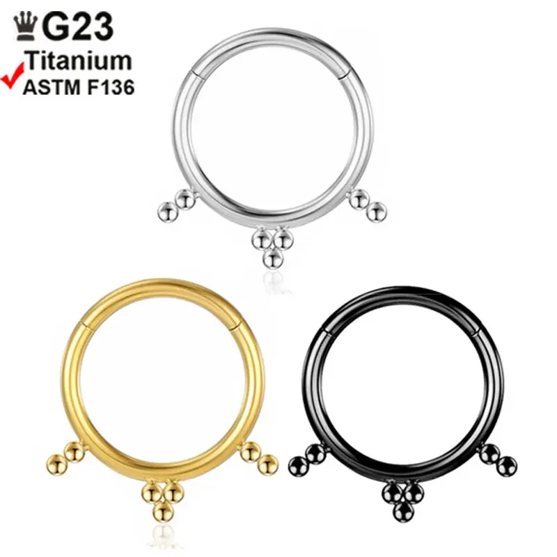 G23 Titanium Beads Earrings High Quality Hight Segment 16G Hoop Nose Rings Open Small Septum Piercing Helix Lobe Body Piercing
G23 Titanium Beads Earrings High Quality Hight Segment 16G Hoop Nose Rings Open Small Septum Piercing Helix Lobe Body Piercing