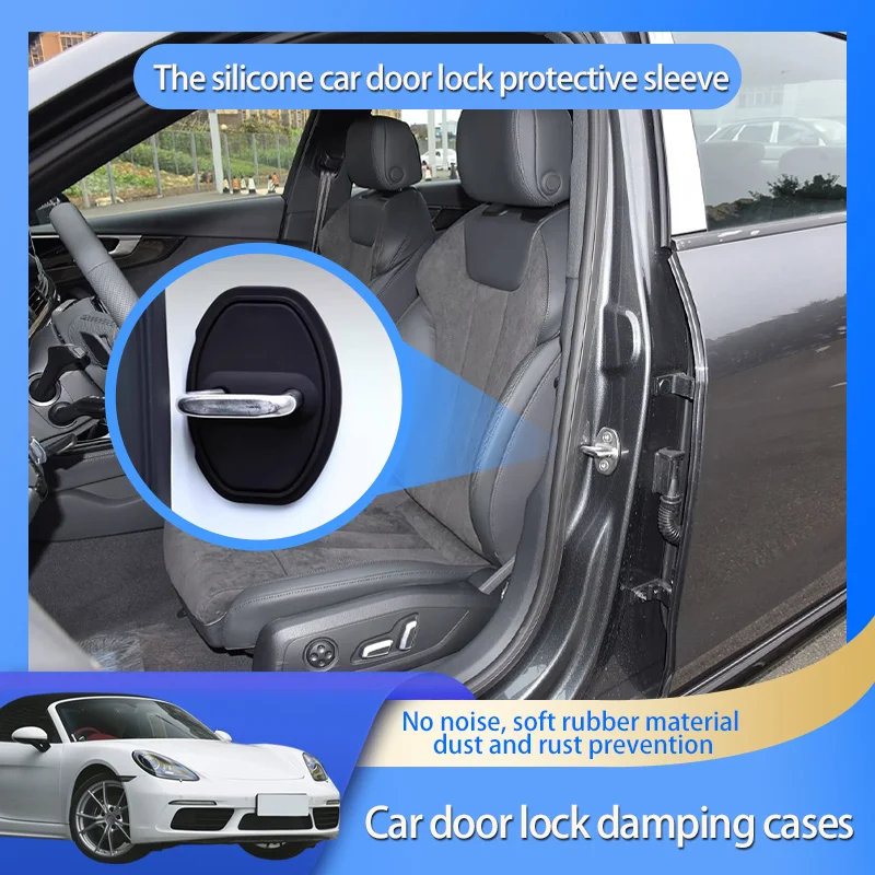 Car Door Lock Cover Silica gel Car Styling Case Protective Stickers Decoration For Porsche 718 987 981 982 986 Auto Accessories
Car Door Lock Cover Silica gel Car Styling Case Protective Stickers Decoration For Porsche 718 987 981 982 986 Auto Accessories