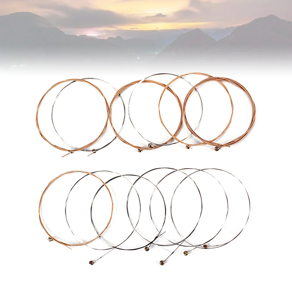 12 Pcs String Set for Guitar Accessories Proprietary Coating Strings Parts Clear Sound
12 Pcs String Set for Guitar Accessories Proprietary Coating Strings Parts Clear Sound