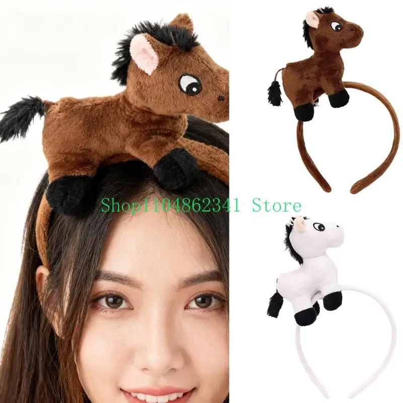 652F Kids Animal Themed Headdress Soft Stretchy Headwear Cartoon Horse Design Holiday Event Playdates Outfits
652F Kids Animal Themed Headdress Soft Stretchy Headwear Cartoon Horse Design Holiday Event Playdates Outfits