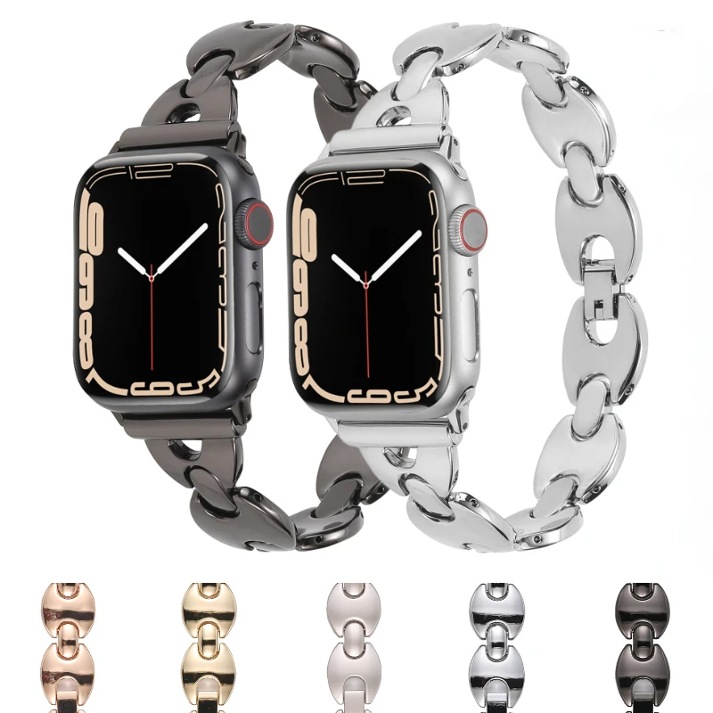 Ремешок металлический из нержавеющей стали для Apple Watch Ultra, браслет для iwatch 6 5 4 SE 44 мм 42 мм 40 мм 49 мм 8 7 45 мм 41 мм
Ремешок металлический из нержавеющей стали для Apple Watch Ultra, браслет для iwatch 6 5 4 SE 44 мм 42 мм 40 мм 49 мм 8 7 45 мм 41 мм