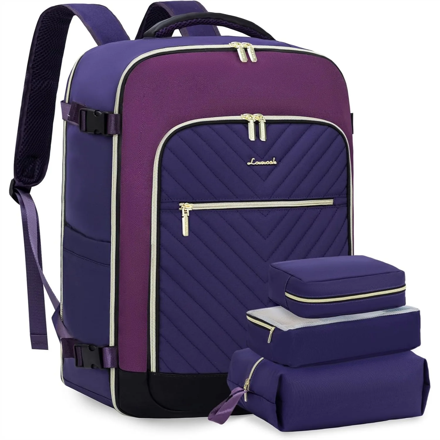 Large Travel Backpack for Women, 40L TSA Carry On for Airplanes, Personal Item Bag fits 17" Laptop, Waterproof with 3 Packing
Large Travel Backpack for Women, 40L TSA Carry On for Airplanes, Personal Item Bag fits 17" Laptop, Waterproof with 3 Packing