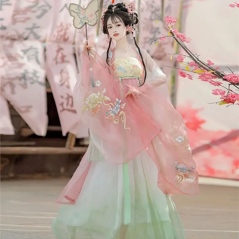 2026Traditional Women Song Dynasty Embroidery Print Hanfu Dress Ancient Chinese Style Stage Costume Dance Hanfu Princess Outfits
2026Traditional Women Song Dynasty Embroidery Print Hanfu Dress Ancient Chinese Style Stage Costume Dance Hanfu Princess Outfits