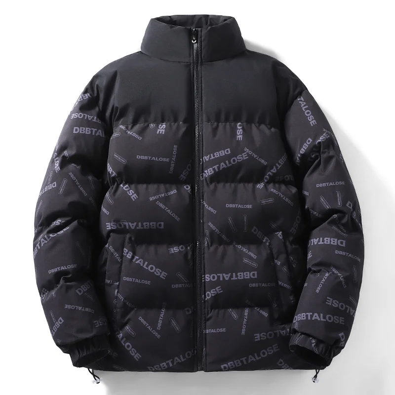 New in Winter Puffy Jacket Men High Stand Collar Contrast Letter Printing Parkas Coat Thicken Cotton Padded Outwear Clothing
New in Winter Puffy Jacket Men High Stand Collar Contrast Letter Printing Parkas Coat Thicken Cotton Padded Outwear Clothing
