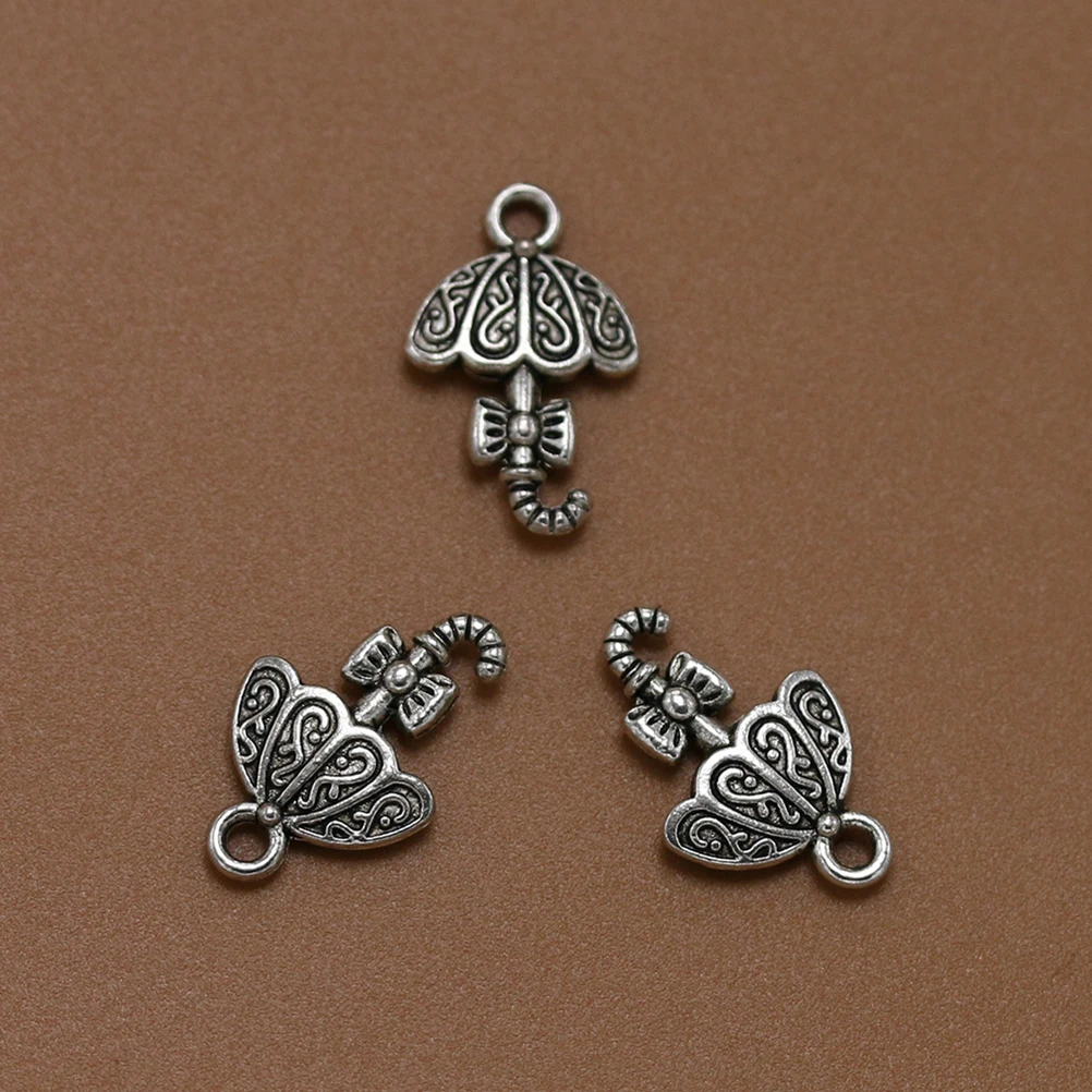 50PCS Umbrella Pendant Alloy Charms Jewelry Making Ancient Silver Bowknot Design Handmade Accessories Unique for Necklace
50PCS Umbrella Pendant Alloy Charms Jewelry Making Ancient Silver Bowknot Design Handmade Accessories Unique for Necklace