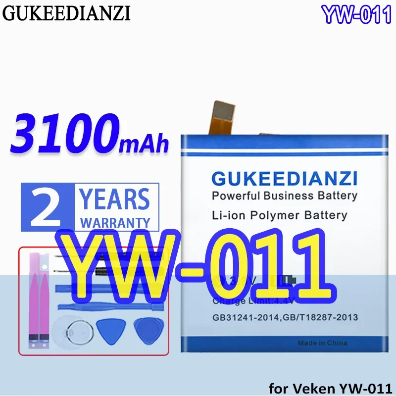 Телефон большой емкости аккумулятор GUKEEDIANZI 3100mAh/3600mAh для Veken YW-011 YW011 YW-014 YW014
Телефон большой емкости аккумулятор GUKEEDIANZI 3100mAh/3600mAh для Veken YW-011 YW011 YW-014 YW014