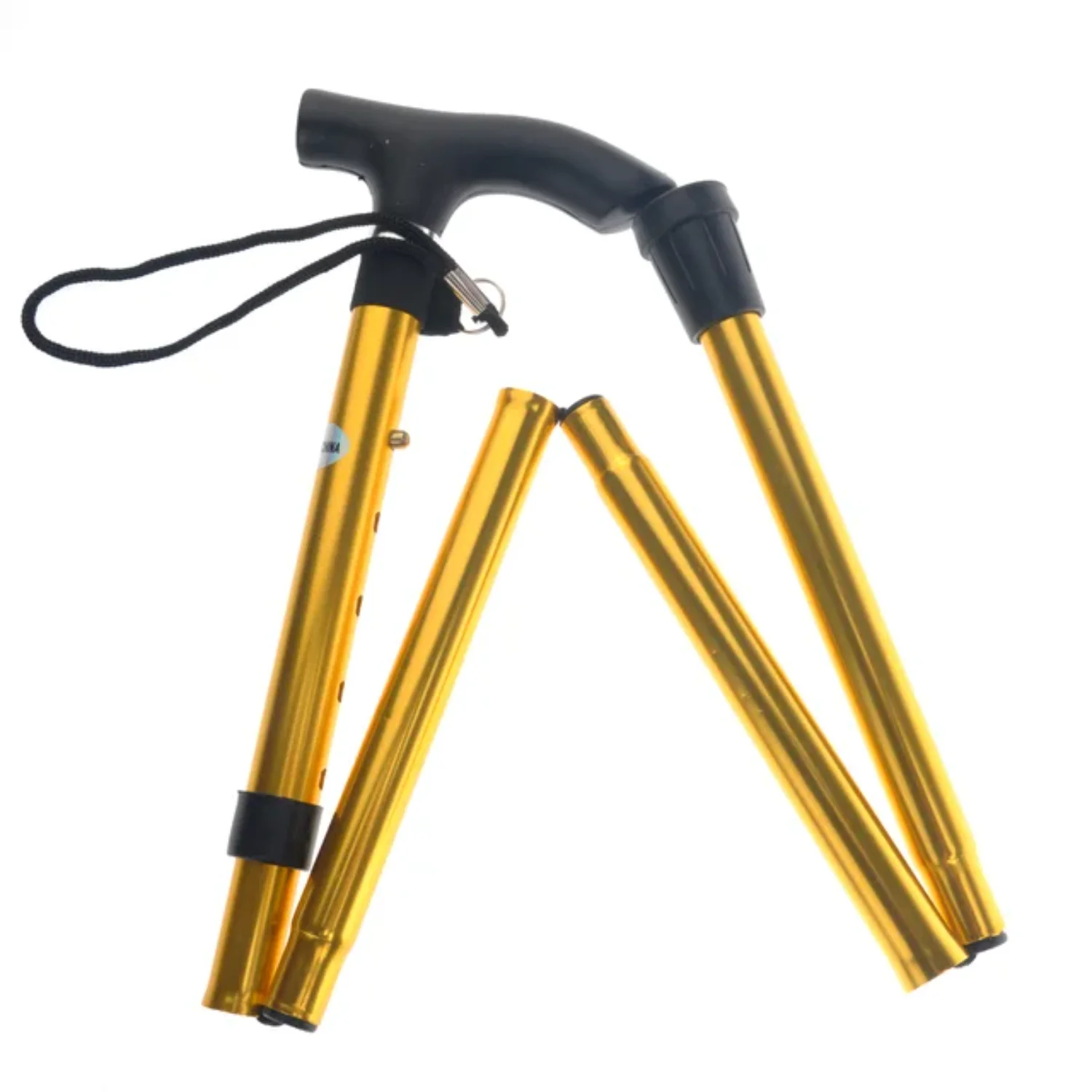 Non-slip Adjustable Height Aluminum Alloy Folding Walking Stick Cane Travel Crutch Alpenstock
Non-slip Adjustable Height Aluminum Alloy Folding Walking Stick Cane Travel Crutch Alpenstock