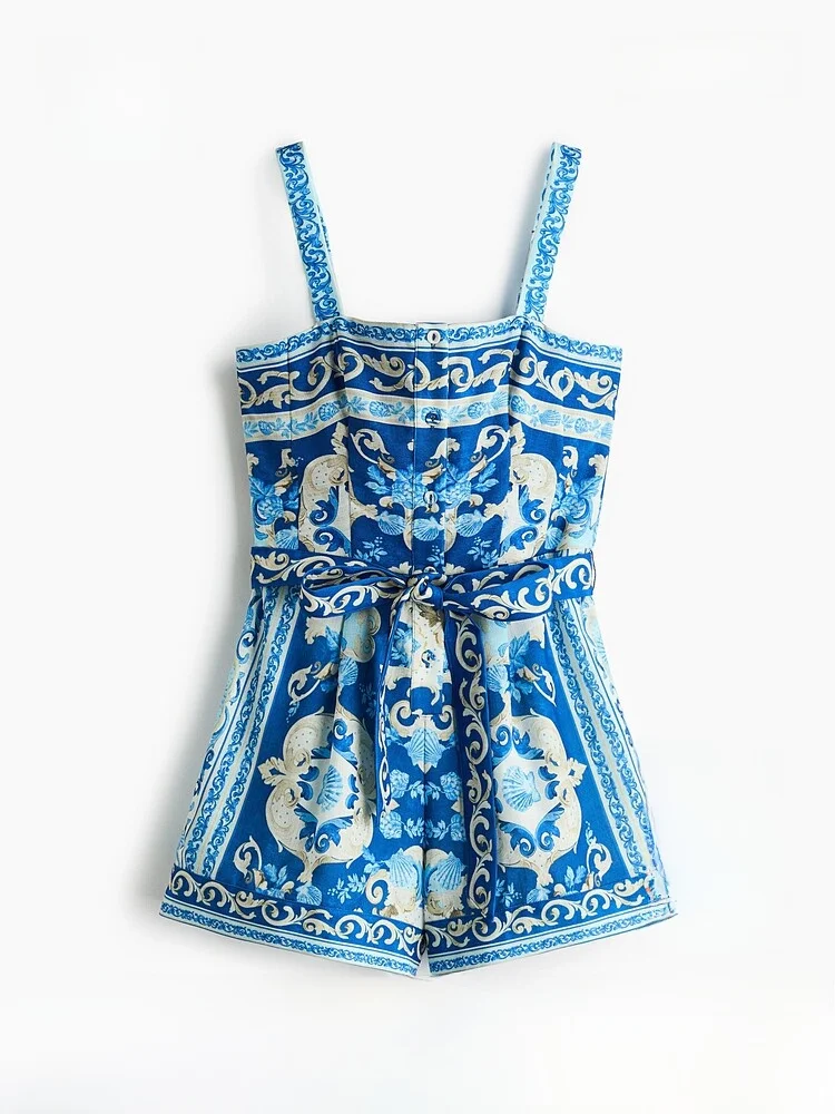 H&M Summer New Women's Waist Belted Jumpsuit Shorts 1344046 mid Waist Polyester Fiber Short Pants Jumpsuit Fashionable
H&M Summer New Women's Waist Belted Jumpsuit Shorts 1344046 mid Waist Polyester Fiber Short Pants Jumpsuit Fashionable