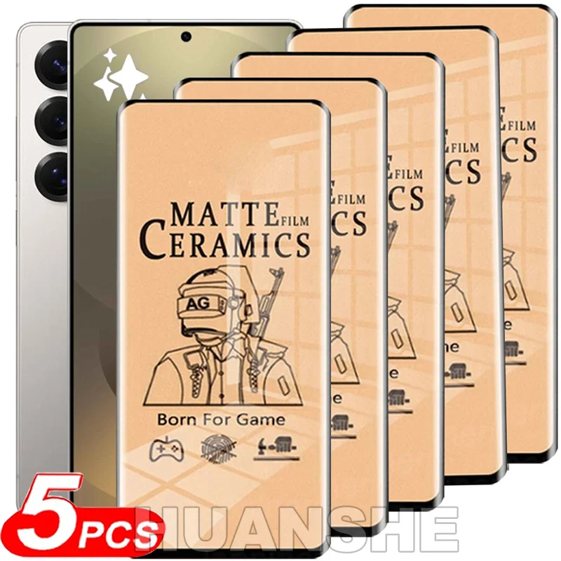 5PCS Matte Soft Ceramics Not Glass Screen Protector for Samsung Galaxy S26 S25 Ultra S24 S23 S22 Plus S21 S20 FE Note 20
5PCS Matte Soft Ceramics Not Glass Screen Protector for Samsung Galaxy S26 S25 Ultra S24 S23 S22 Plus S21 S20 FE Note 20