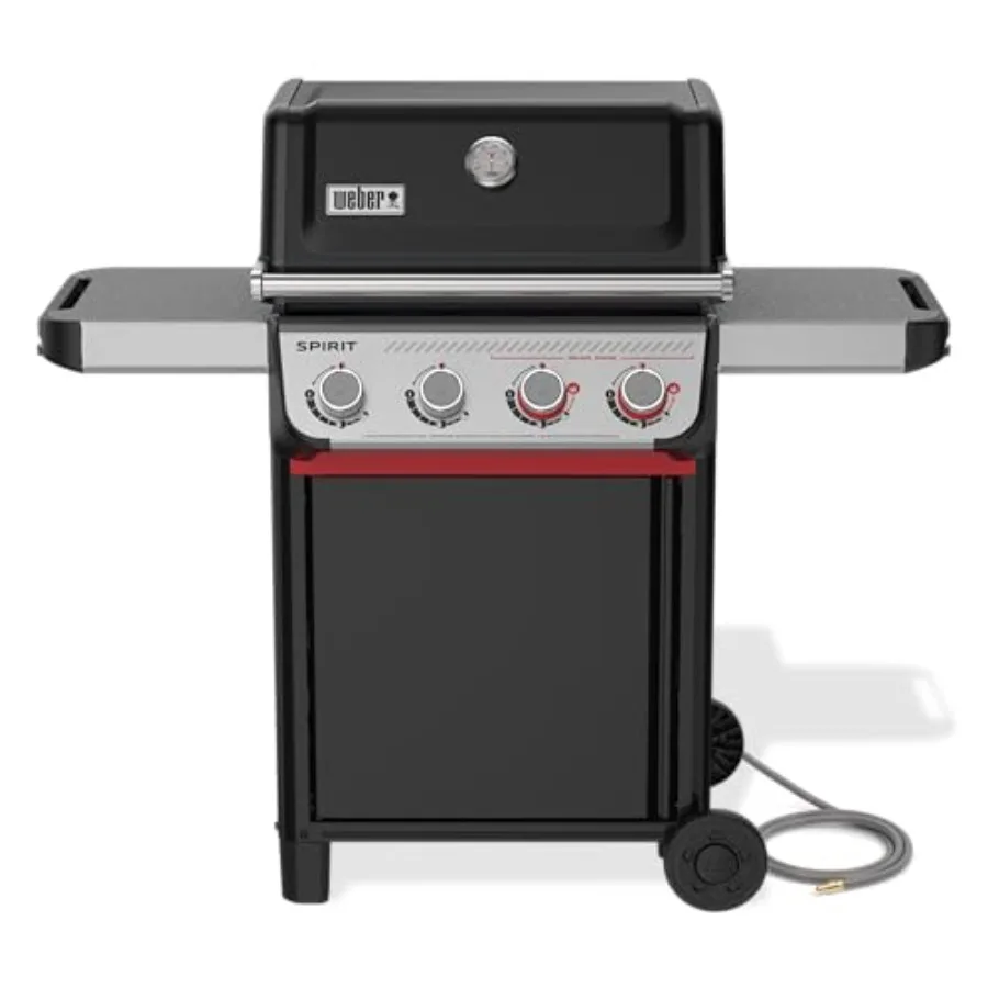 Outdoor cooking and BBQ natural gas grill with porcelain-enameled cast-iron grates, black, 4 burners plus 2 boost burners and s
Outdoor cooking and BBQ natural gas grill with porcelain-enameled cast-iron grates, black, 4 burners plus 2 boost burners and s