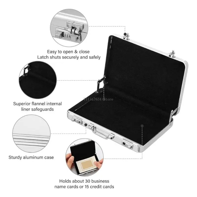 2Pcs Aluminum Alloy Business Card Case Portable Name Card Holder Box for Travel
2Pcs Aluminum Alloy Business Card Case Portable Name Card Holder Box for Travel