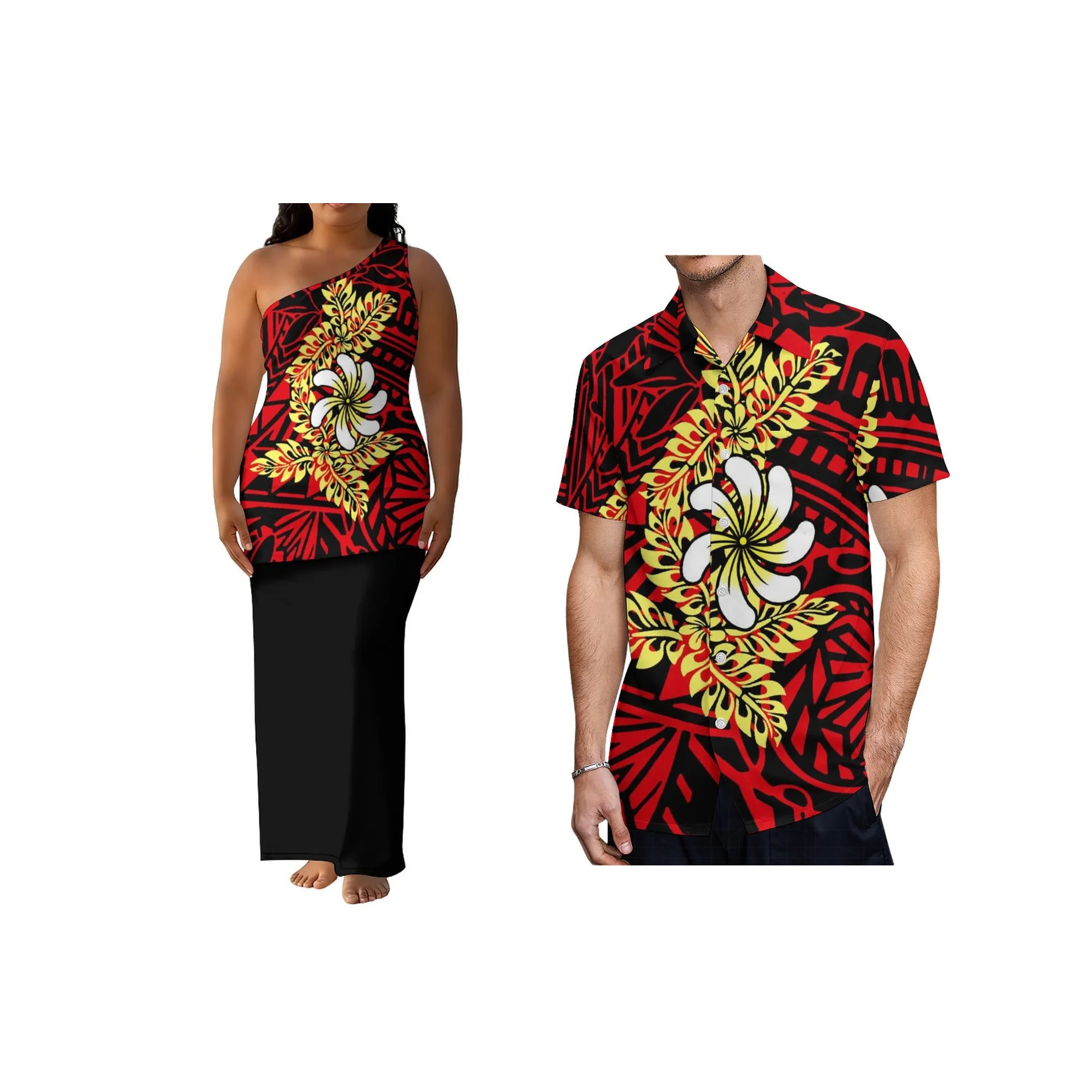 High Quality Custom Samoan Puletasi Hawaii Design One Shoulder Dress 2Pc Polynesian Tribal Dress
High Quality Custom Samoan Puletasi Hawaii Design One Shoulder Dress 2Pc Polynesian Tribal Dress