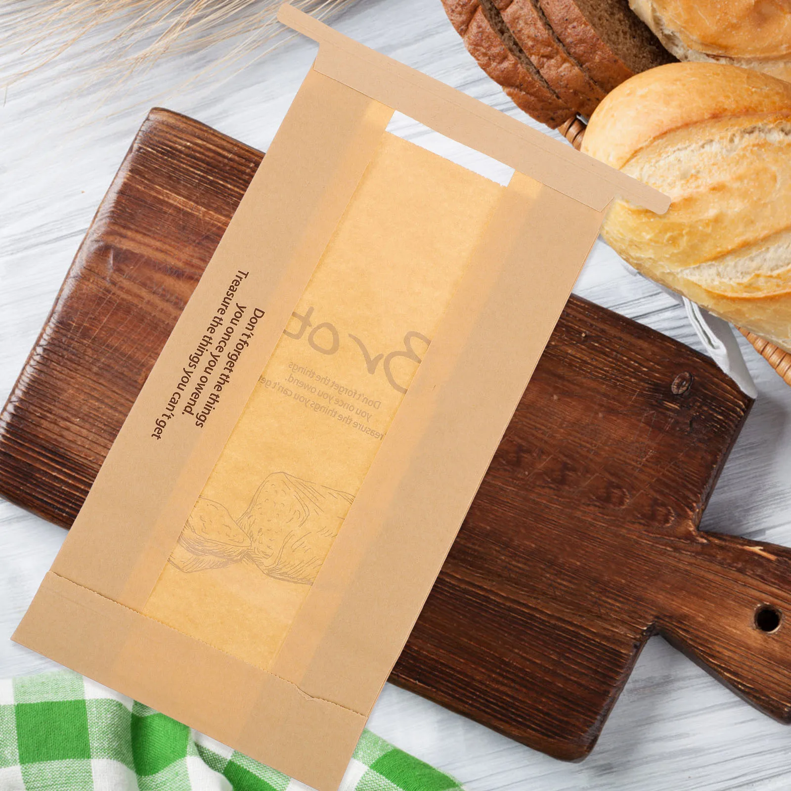 50 Pcs Oil-proof Bread Bags Wire Sealed Paper Packaging for Baked Goods Snack Sourdough Iron Toast
50 Pcs Oil-proof Bread Bags Wire Sealed Paper Packaging for Baked Goods Snack Sourdough Iron Toast