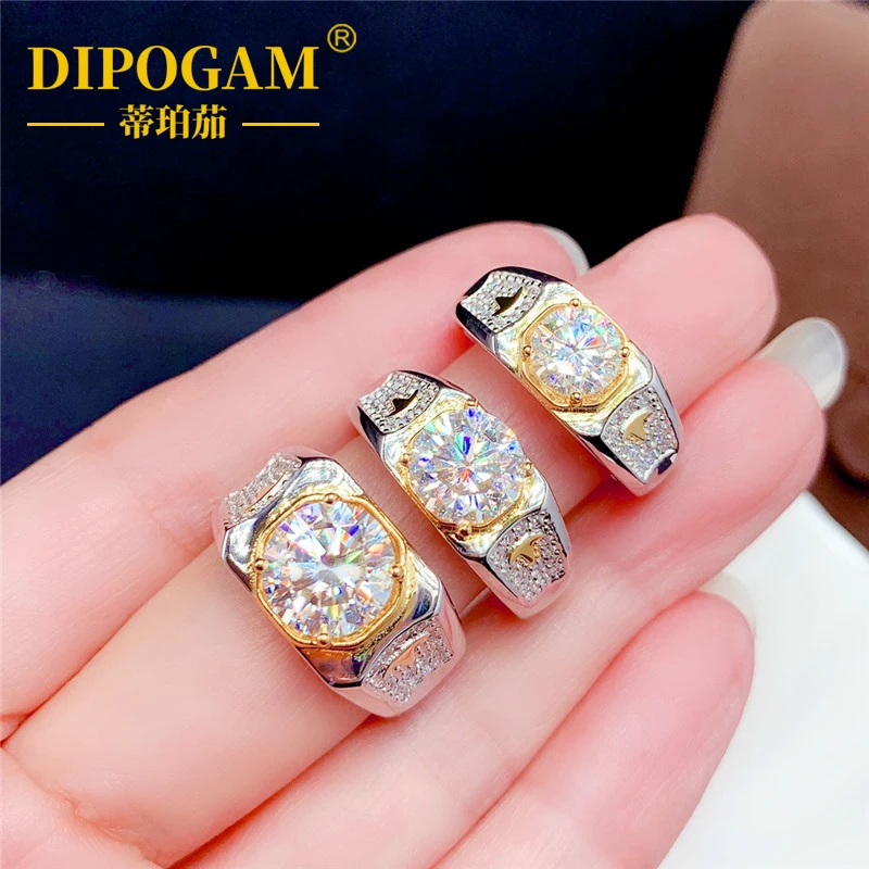 S925 pure silver moissanite diamond ring men's one carat domineering full diamond group set wedding ring couple ring
S925 pure silver moissanite diamond ring men's one carat domineering full diamond group set wedding ring couple ring