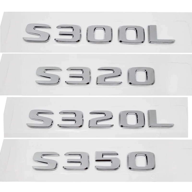 ABS Plastic S300L S320 S320L S350 Trunk Rear Logo Badge Emblem Sticker For Mercedes Benz S Class W126 W140 W220 W221 W222
ABS Plastic S300L S320 S320L S350 Trunk Rear Logo Badge Emblem Sticker For Mercedes Benz S Class W126 W140 W220 W221 W222