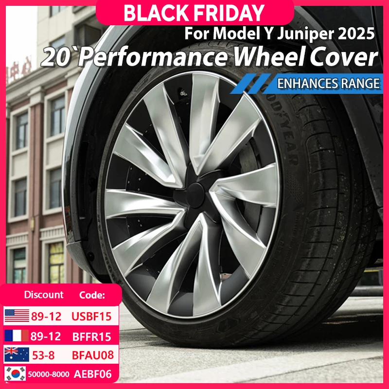 4PCS Wheel Cover 20 Inch for Tesla Model Y Juniper HubCap Performance Replacement Helix 2.0 Wheels 2025 Full Rim Car Accessories
4PCS Wheel Cover 20 Inch for Tesla Model Y Juniper HubCap Performance Replacement Helix 2.0 Wheels 2025 Full Rim Car Accessories
