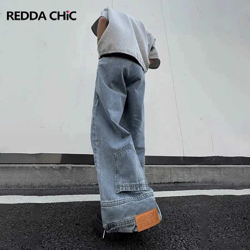 REDDACHiC Distressed Men's Baggy Denim Pants Skater Plain Retro Loose Fit High Rise Upside Down Cargo Jeans Lounge Everyday Wear
REDDACHiC Distressed Men's Baggy Denim Pants Skater Plain Retro Loose Fit High Rise Upside Down Cargo Jeans Lounge Everyday Wear