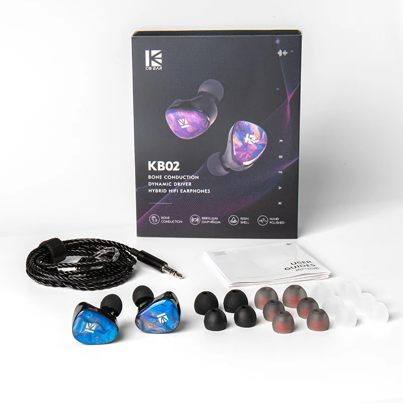 KBEAR KB02 10mm+10mm Dual IEM Hifi in-ear Earphones with Detachable Cable Design Bone Conduction Dynamic Driver Detachable Cable
KBEAR KB02 10mm+10mm Dual IEM Hifi in-ear Earphones with Detachable Cable Design Bone Conduction Dynamic Driver Detachable Cable