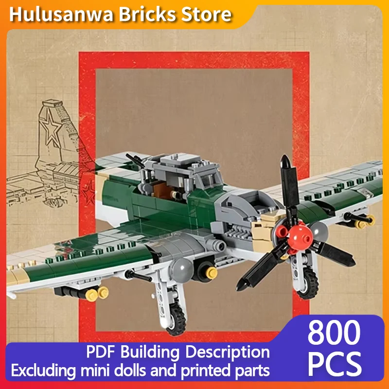 Il-2 Military Fighter Jets Model MOC Building Bricks War Equipment Modular Technology Gifts Holiday Assemble Children Toys
Il-2 Military Fighter Jets Model MOC Building Bricks War Equipment Modular Technology Gifts Holiday Assemble Children Toys