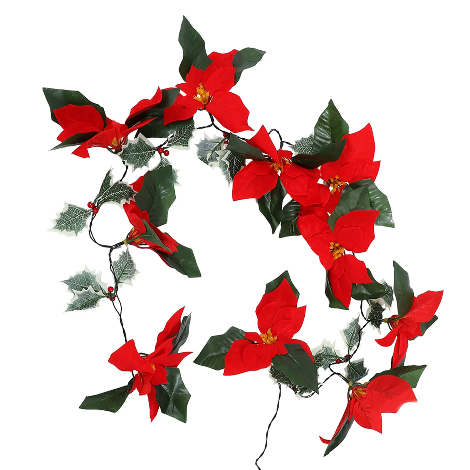 Poinsettia String Lights 10M Red Flower PVC Solar LED Christmas Festival Decorative Light Scene nament Warm DIY Party Holiday
Poinsettia String Lights 10M Red Flower PVC Solar LED Christmas Festival Decorative Light Scene nament Warm DIY Party Holiday