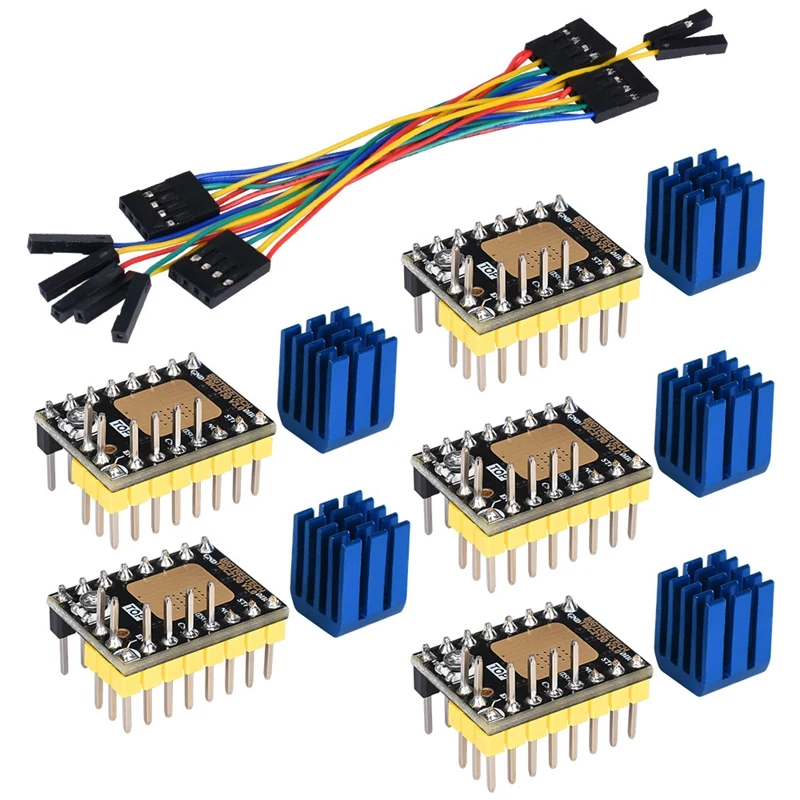 Драйвер шагового двигателя BIGTREETECH TMC2130 V3.0 SPI, запчасти для 3D-принтера A4988, для SKR V1.4 V1.3, плата MKS, 5 шт.
Драйвер шагового двигателя BIGTREETECH TMC2130 V3.0 SPI, запчасти для 3D-принтера A4988, для SKR V1.4 V1.3, плата MKS, 5 шт.