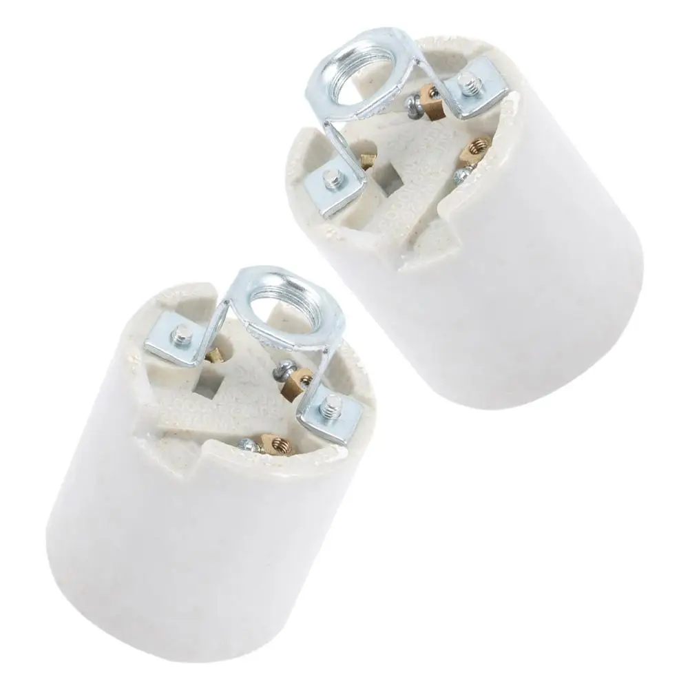 2PCS Ceramic Light Socket High Temp Resistance Lamp Holder Accessories LED Bulb Base Fits Lamps Chandeliers Home Office Use
2PCS Ceramic Light Socket High Temp Resistance Lamp Holder Accessories LED Bulb Base Fits Lamps Chandeliers Home Office Use