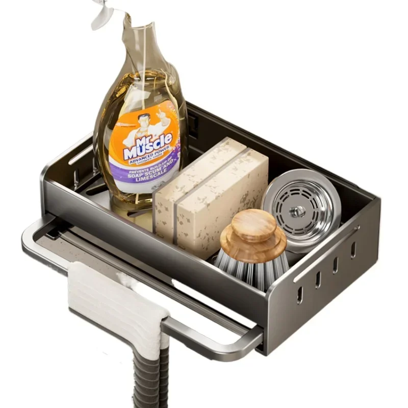 Kitchen rack, rag rack, non-punching wall-mounted household seasoning , drain basket, sink storage
Kitchen rack, rag rack, non-punching wall-mounted household seasoning , drain basket, sink storage