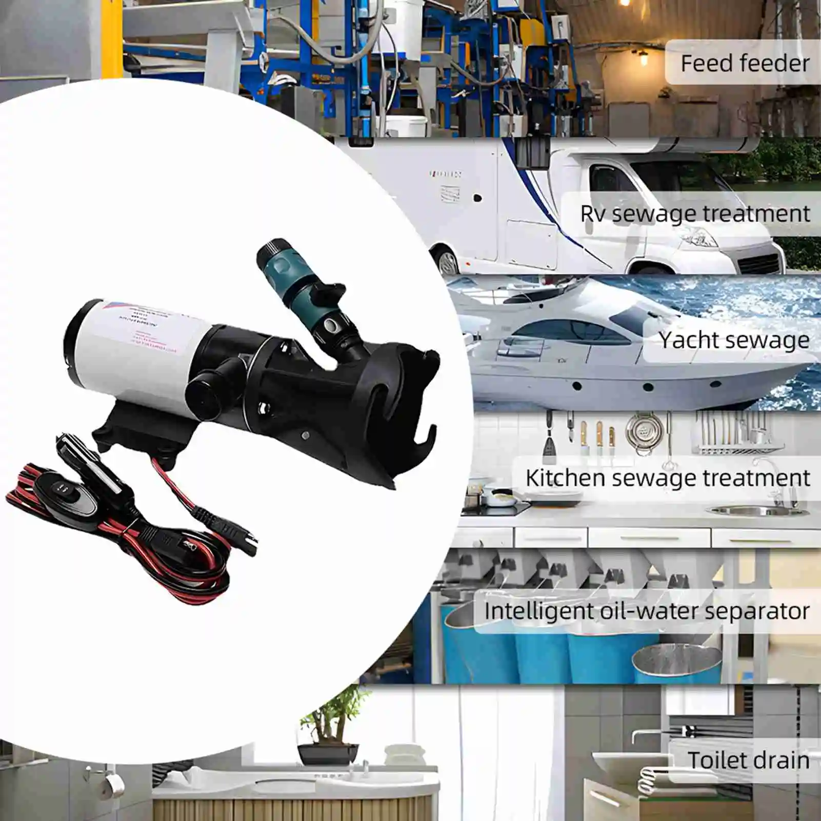 Насос для автодома, самовсасывающий канализационный насос для автодома, 3-дюймовый впуск воды, двойной четырехлистный лезвие, 45 л постоянного тока, электрический канализационный насос
Насос для автодома, самовсасывающий канализационный насос для автодома, 3-дюймовый впуск воды, двойной четырехлистный лезвие, 45 л постоянного тока, электрический канализационный насос