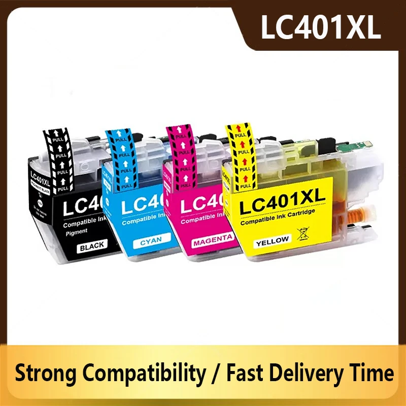 Совместимый чернильный картридж LC401XL 401XL LC401 для принтеров Brother MFC-J1010DW, MFC-J1012DW, MFC-J1170DW
Совместимый чернильный картридж LC401XL 401XL LC401 для принтеров Brother MFC-J1010DW, MFC-J1012DW, MFC-J1170DW